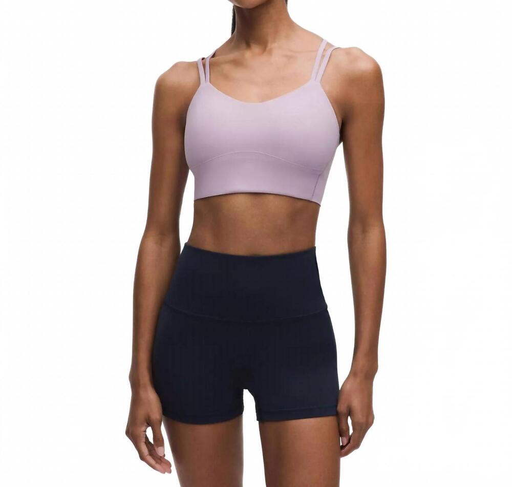 NEW LULULEMON like a cloud longline bra light support - b/c cup in lilac play